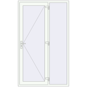 Вхідні двері 1370x2300 мм REHAU Euro-Design 60