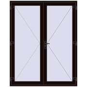 REHAU Euro-Design 60 1800x2280 мм BLACK_BROWN з двох сторін