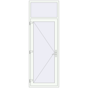 Вхідні двері 900x2600 мм REHAU Euro-Design 60 GOLDEN OAK ззовні
