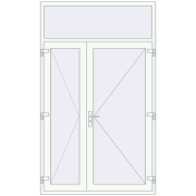 Вхідні двері 1500x2500 мм REHAU SYNEGO