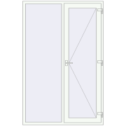 REHAU SYNEGO 1470x2320 мм Білий (RAL 9016) з двох сторін