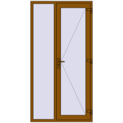 REHAU Euro-Design 60 1200x2340 мм GOLDEN OAK з двох сторін REHAU Euro-Design 60 1200x2340 мм GOLDEN OAK з двох сторін