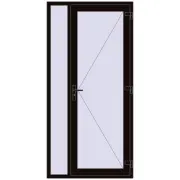 REHAU Euro-Design 60 1145x2340 мм BLACK_BROWN з двох сторін REHAU Euro-Design 60 1145x2340 мм BLACK_BROWN з двох сторін