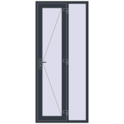 Вхідні двері 1000x2300 мм REHAU SYNEGO