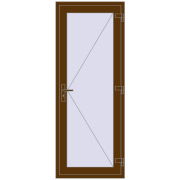REHAU Euro-Design 60 800x2050 мм WALNUT з двох сторін