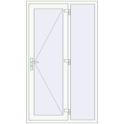 REHAU Brillant-Design 1200x2050 мм Білий (RAL 9016) з двох сторін REHAU Brillant-Design 1200x2050 мм Білий (RAL 9016) з двох сторін