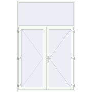 Вхідні двері 1850x2920 мм REHAU Brillant-Design Вхідні двері 1850x2920 мм REHAU Brillant-Design