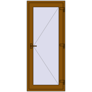 REHAU Euro-Design 60 800x1900 мм GOLDEN OAK з двох сторін