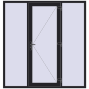 Вхідні двері 2000x2100 мм REHAU Euro-Design 60 Вхідні двері 2000x2100 мм REHAU Euro-Design 60