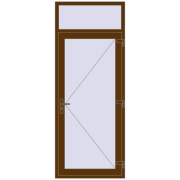 REHAU Brillant-Design 950x2400 мм WALNUT з двох сторін