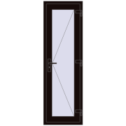 REHAU Euro-Design 60 600x1900 мм BLACK_BROWN з двох сторін