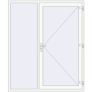 REHAU Brillant-Design 1800x2150 мм Білий (RAL 9016) з двох сторін REHAU Brillant-Design 1800x2150 мм Білий (RAL 9016) з двох сторін