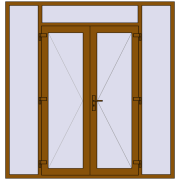 Вхідні двері 2200x2300 мм REHAU SYNEGO