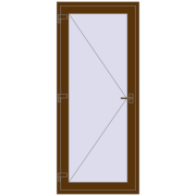 REHAU SYNEGO 900x2100 мм WALNUT ззовні