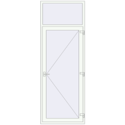 REHAU Brillant-Design 1008x2800 мм Білий (RAL 9016) з двох сторін