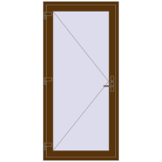 REHAU Euro-Design 60 1000x2050 мм WALNUT з двох сторін REHAU Euro-Design 60 1000x2050 мм WALNUT з двох сторін