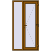 REHAU Euro-Design 60 1100x2100 мм GOLDEN OAK з двох сторін REHAU Euro-Design 60 1100x2100 мм GOLDEN OAK з двох сторін