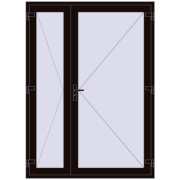 REHAU SYNEGO 1600x2200 мм BLACK_BROWN з двох сторін