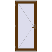 REHAU Euro-Design 60 900x2100 мм WALNUT з двох сторін