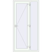 REHAU Brillant-Design 1100x2200 мм Білий (RAL 9016) з двох сторін