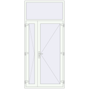 REHAU Brillant-Design 1230x2700 мм Білий (RAL 9016) з двох сторін REHAU Brillant-Design 1230x2700 мм Білий (RAL 9016) з двох сторін