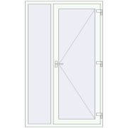 REHAU Brillant-Design 1300x2100 мм Білий (RAL 9016) з двох сторін