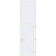 REHAU Euro-Design 60 1000x3500 мм Білий (RAL 9016) з двох сторін