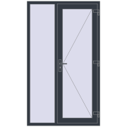 REHAU SYNEGO 1200x2050 мм ANTHRACITE_GREY_STRUKTURAL з двох сторін REHAU SYNEGO 1200x2050 мм ANTHRACITE_GREY_STRUKTURAL з двох сторін