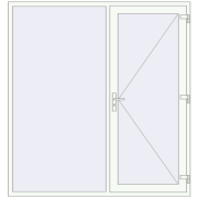 REHAU Brillant-Design 2000x2135 мм Білий (RAL 9016) з двох сторін