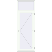 REHAU Euro-Design 60 900x2600 мм Білий (RAL 9016) з двох сторін