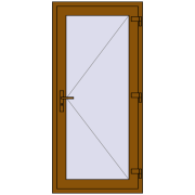 REHAU Euro-Design 60 860x1820 мм GOLDEN OAK з двох сторін