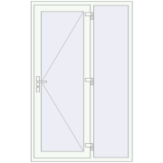 REHAU SYNEGO 1300x2050 мм Білий (RAL 9016) з двох сторін REHAU SYNEGO 1300x2050 мм Білий (RAL 9016) з двох сторін