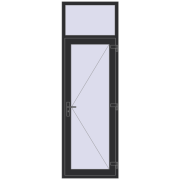 REHAU SYNEGO 800x2500 мм ANTHRACITE_GREY_GLATT з двох сторін