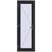 REHAU Euro-Design 60 700x2000 мм BLACK_ULTI-MATT з двох сторін