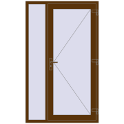 REHAU Brillant-Design 1200x2000 мм WALNUT з двох сторін