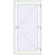 REHAU Brillant-Design 1000x1900 мм Білий (RAL 9016) з двох сторін