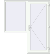 Вхідні двері 1800x2100 мм REHAU Euro-Design 60 Вхідні двері 1800x2100 мм REHAU Euro-Design 60