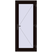 REHAU Brillant-Design 800x1900 мм BLACK_BROWN з двох сторін