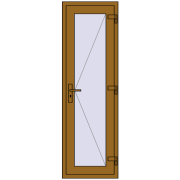 REHAU Euro-Design 60 600x1900 мм LIGHT_OAK з двох сторін