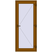 REHAU Euro-Design 60 860x2060 мм GOLDEN OAK ззовні