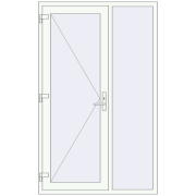 REHAU Euro-Design 60 1300x2100 мм Білий (RAL 9016) з двох сторін