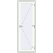 REHAU SYNEGO 700x2100 мм Білий (RAL 9016) з двох сторін