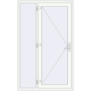 REHAU SYNEGO 1300x2100 мм Білий (RAL 9016) з двох сторін REHAU SYNEGO 1300x2100 мм Білий (RAL 9016) з двох сторін