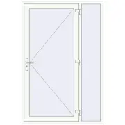REHAU Brillant-Design 1400x2100 мм Білий (RAL 9016) з двох сторін REHAU Brillant-Design 1400x2100 мм Білий (RAL 9016) з двох сторін