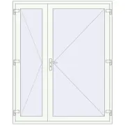 REHAU Euro-Design 60 1700x2100 мм Білий (RAL 9016) з двох сторін