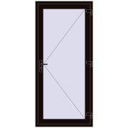 Вхідні двері 960x2100 мм REHAU Euro-Design 60 BLACK_BROWN з двох сторін Вхідні двері 960x2100 мм REHAU Euro-Design 60 BLACK_BROWN з двох сторін