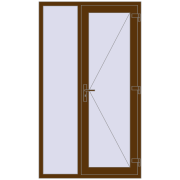 REHAU Brillant-Design 1200x2070 мм WALNUT з двох сторін