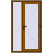 REHAU Euro-Design 60 1250x2150 мм GOLDEN OAK з двох сторін REHAU Euro-Design 60 1250x2150 мм GOLDEN OAK з двох сторін