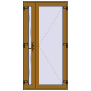 REHAU SYNEGO 1100x2200 мм LIGHT_OAK з двох сторін