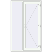 REHAU Brillant-Design 1200x2000 мм Білий (RAL 9016) з двох сторін